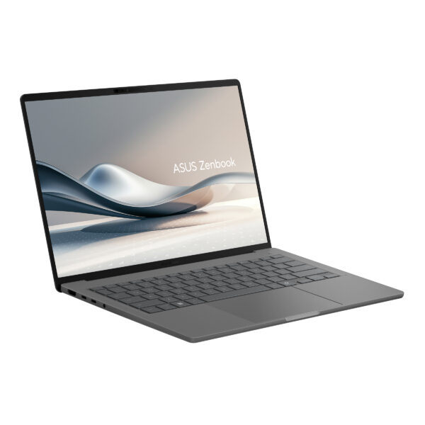 Zenbook UX3407 Product photo Grey 05 ASUS Zenbook A14 OLED UX3407RA (Snapdragon® X Elite X1E 78 100 Processor) Asus Zenbook A14