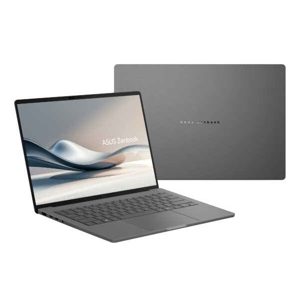 Zenbook UX3407 Product photo Grey 11 ASUS Zenbook A14 OLED UX3407RA (Snapdragon® X Elite X1E 78 100 Processor) Asus Zenbook A14