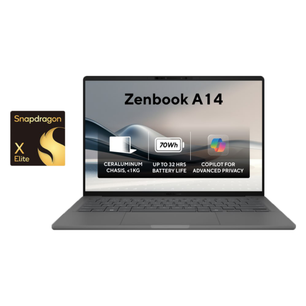 Без имени 1фцйцфцйцйцйц восстановлено ASUS Zenbook A14 OLED UX3407RA (Snapdragon® X Elite X1E 78 100 Processor) Asus Zenbook A14